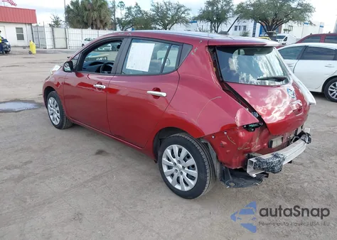 2015 Nissan Leaf S z USA, uszkodzony, nr VIN 1N4AZ0CP9FC325570